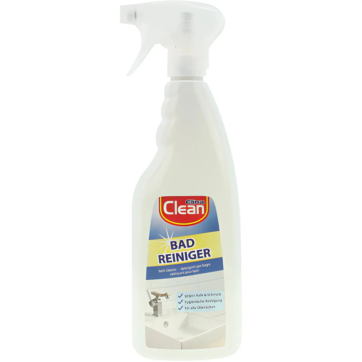 Badrumsrengöring sprayflaska Clean Bad Reiniger för effektiv rengöring av badrum