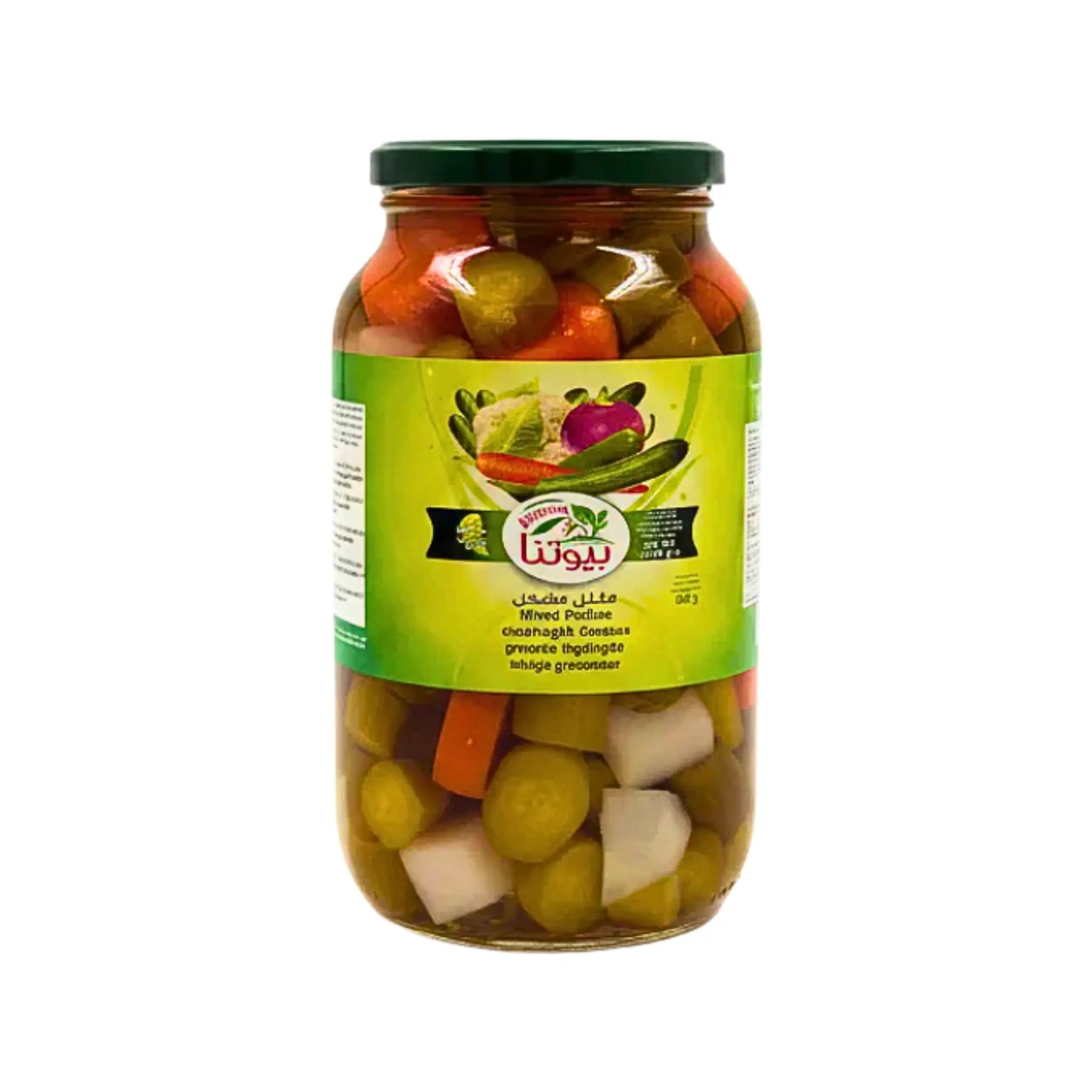 Beutna Mixed Pickles (Inlavede Grøntsager) – Storburk 1050g