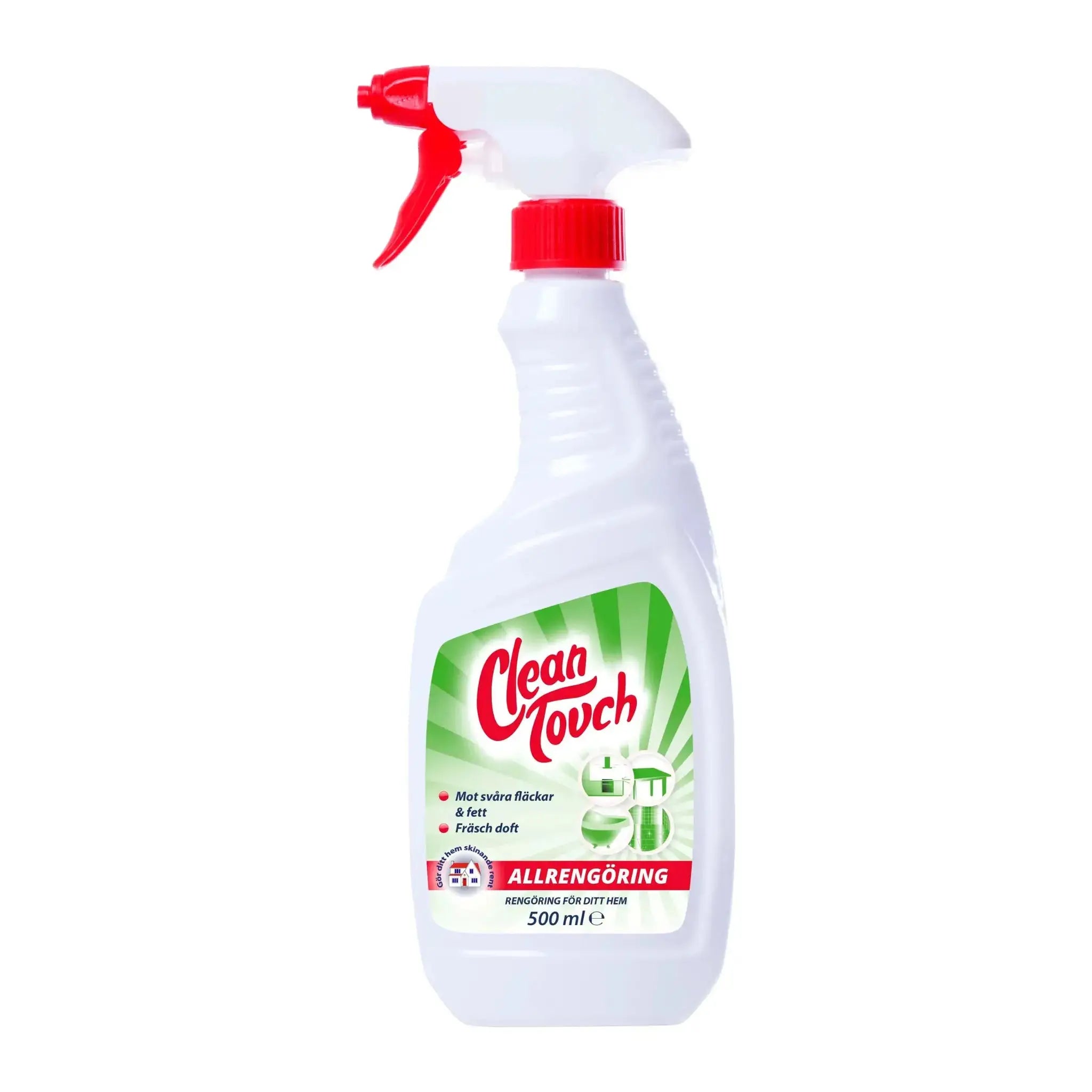 Sprayflaska Clean Touch allrengöring 500 ml mot svåra fläckar och fett, fräsch doft