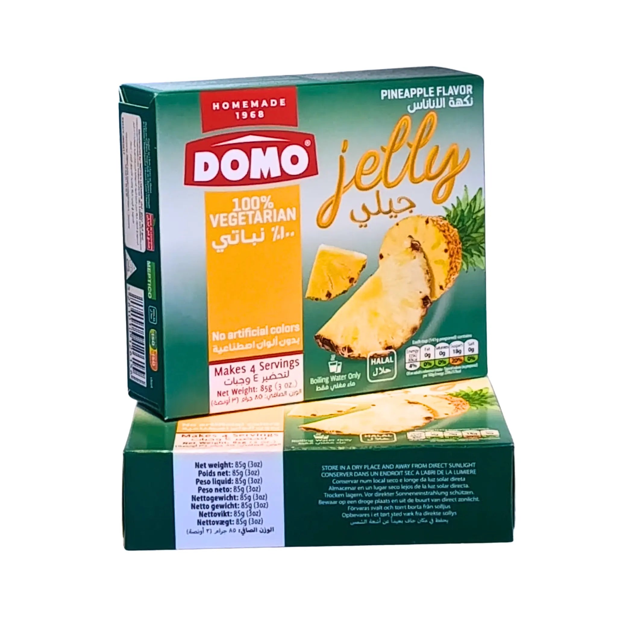 DOMO Jelly Ananas 85g | Tropisk & Frisk Gelédessert