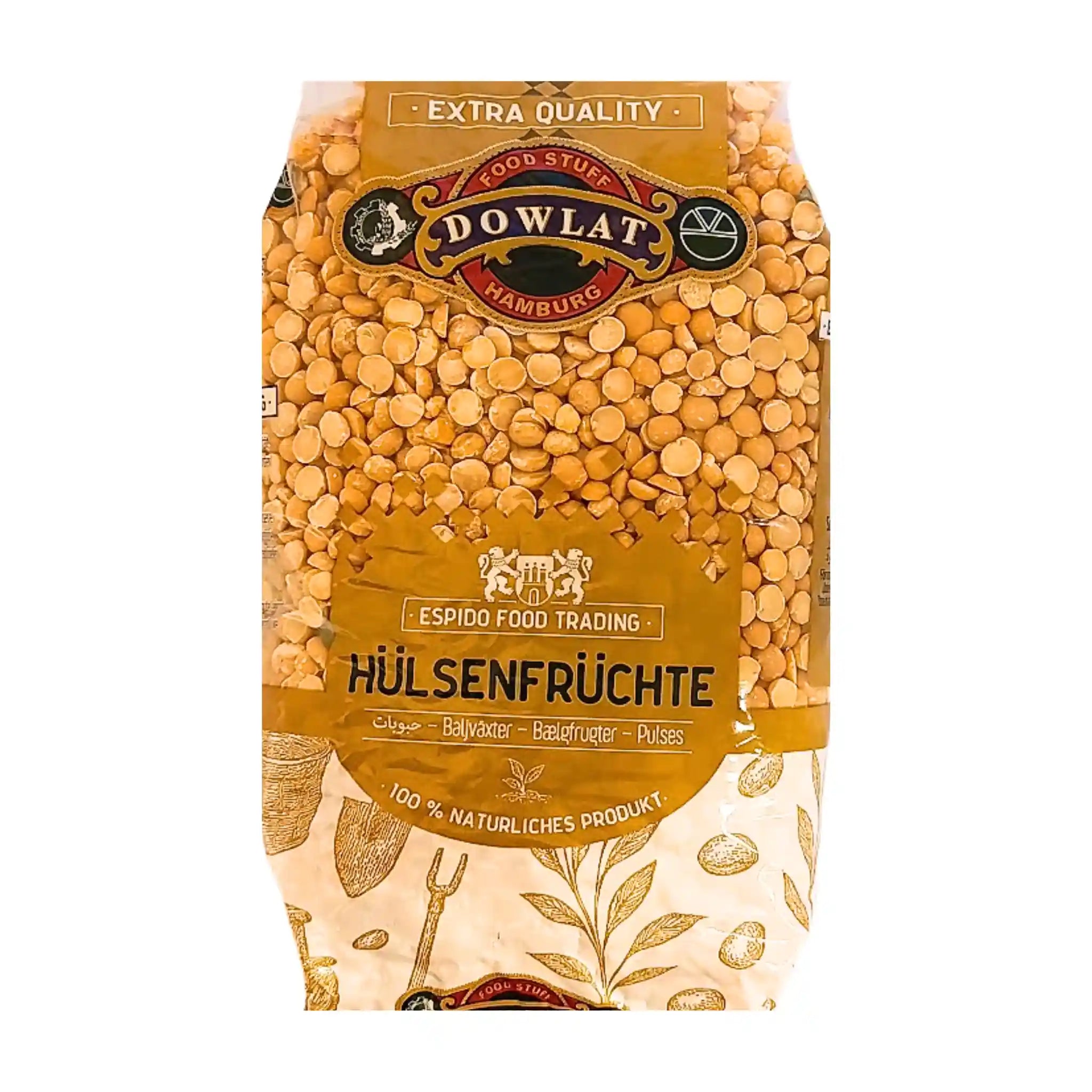 Dowlat Delte Kikærter 1 kg (Lappeh) | Premium til Khoresht Gheimeh