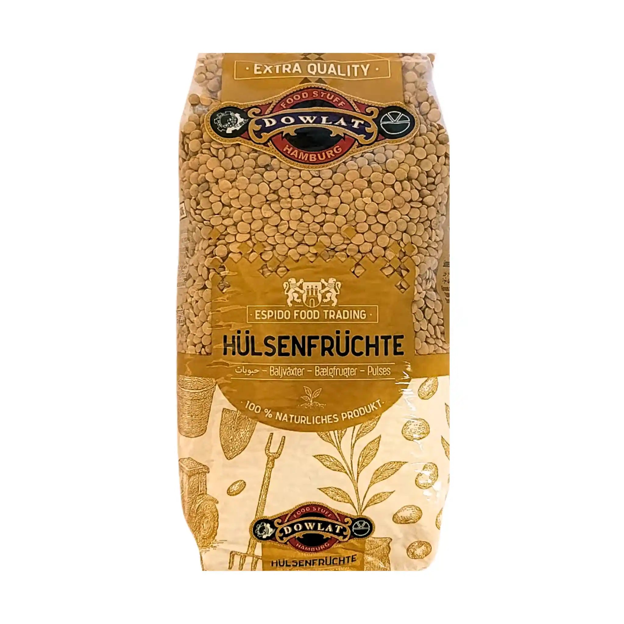 Dowlat Grønne Linser (Lille variant) – 1 kg Iransk Premiumkvalitet