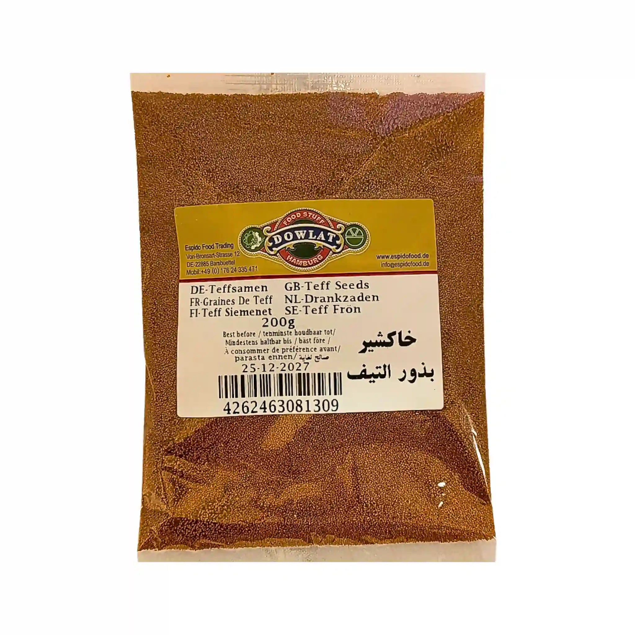 Dowlat Khakeshir 200g | Ægte Iranske Teff-frø til Sharbat