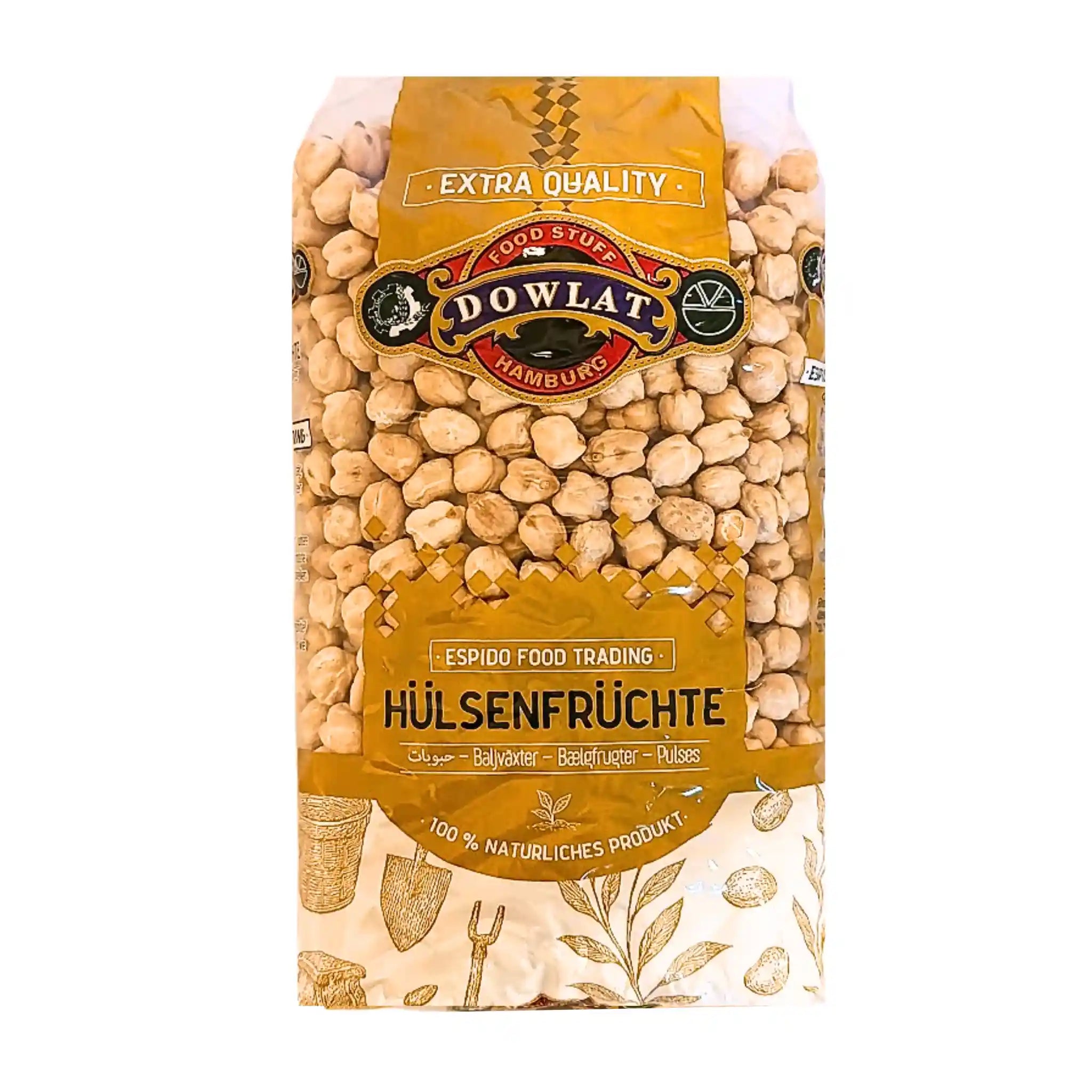 Dowlat Kikærter 1 kg (Nokhod) | Premiumkvalitet til Abgoosht & Dizi