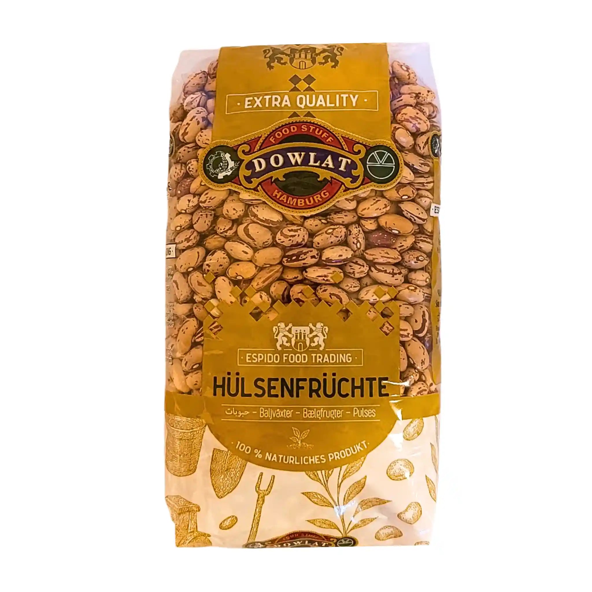 Dowlat Pintobønner 1 kg (Lobia Chiti) | Premium Iranske Bønner