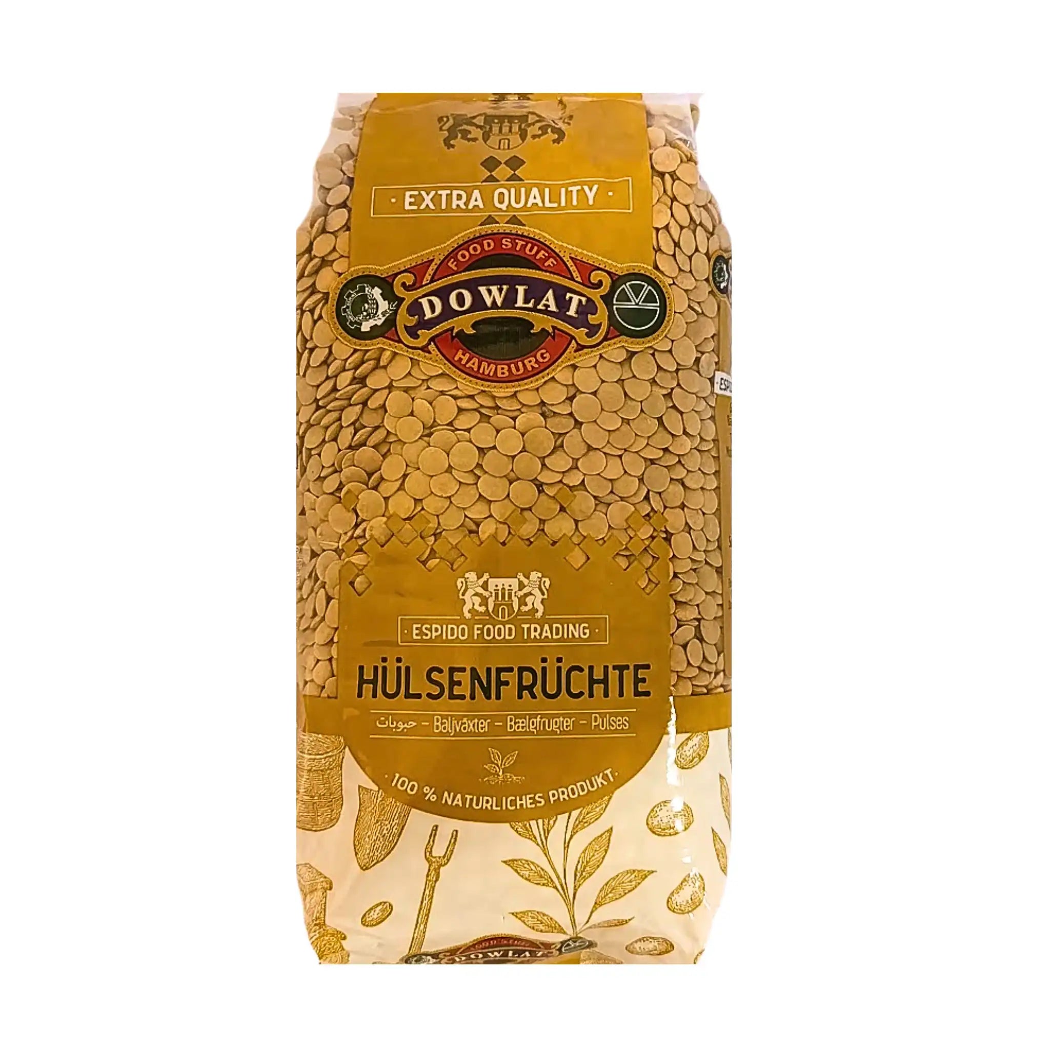 Dowlat Grønne linser 1 kg (Adass) | Premiumlinser til Adas Polo