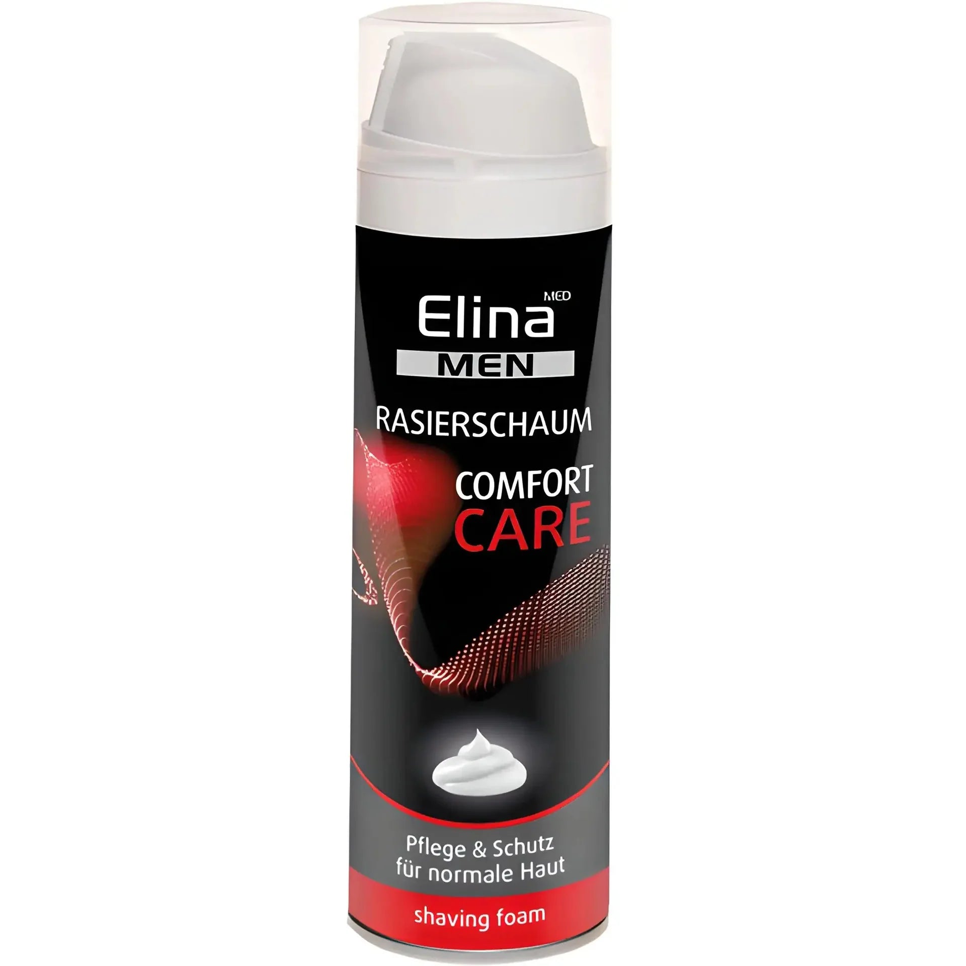 Elina Men raklödder Comfort Care för normal hud, svart och röd förpackning