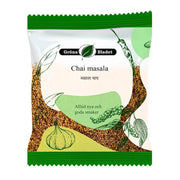 Chai masala kryddmix 30g i grön och vit påse med örter och grönsaker på förpackningen
