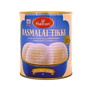 Rasmalai Tikki 1kg konserv, indisk dessert på burk, sötad mjölkdessert, orientaliska delikatesser