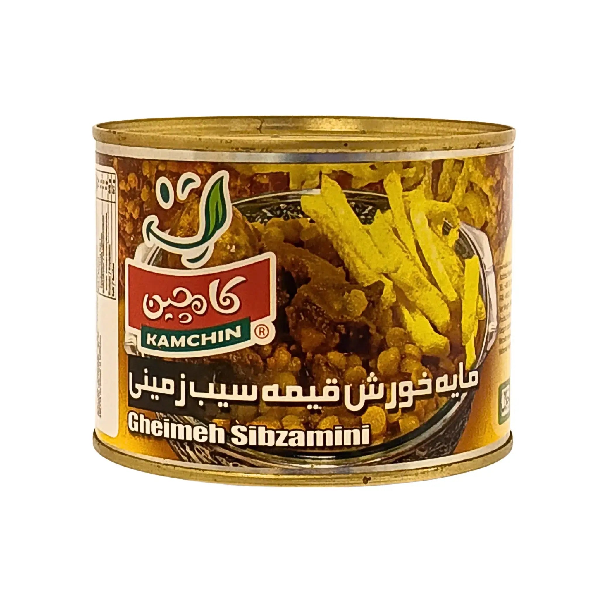 Konservburk Kamchin Gheymeh Sibzamini 500g, persisk gryta med potatis, orientaliska livsmedel