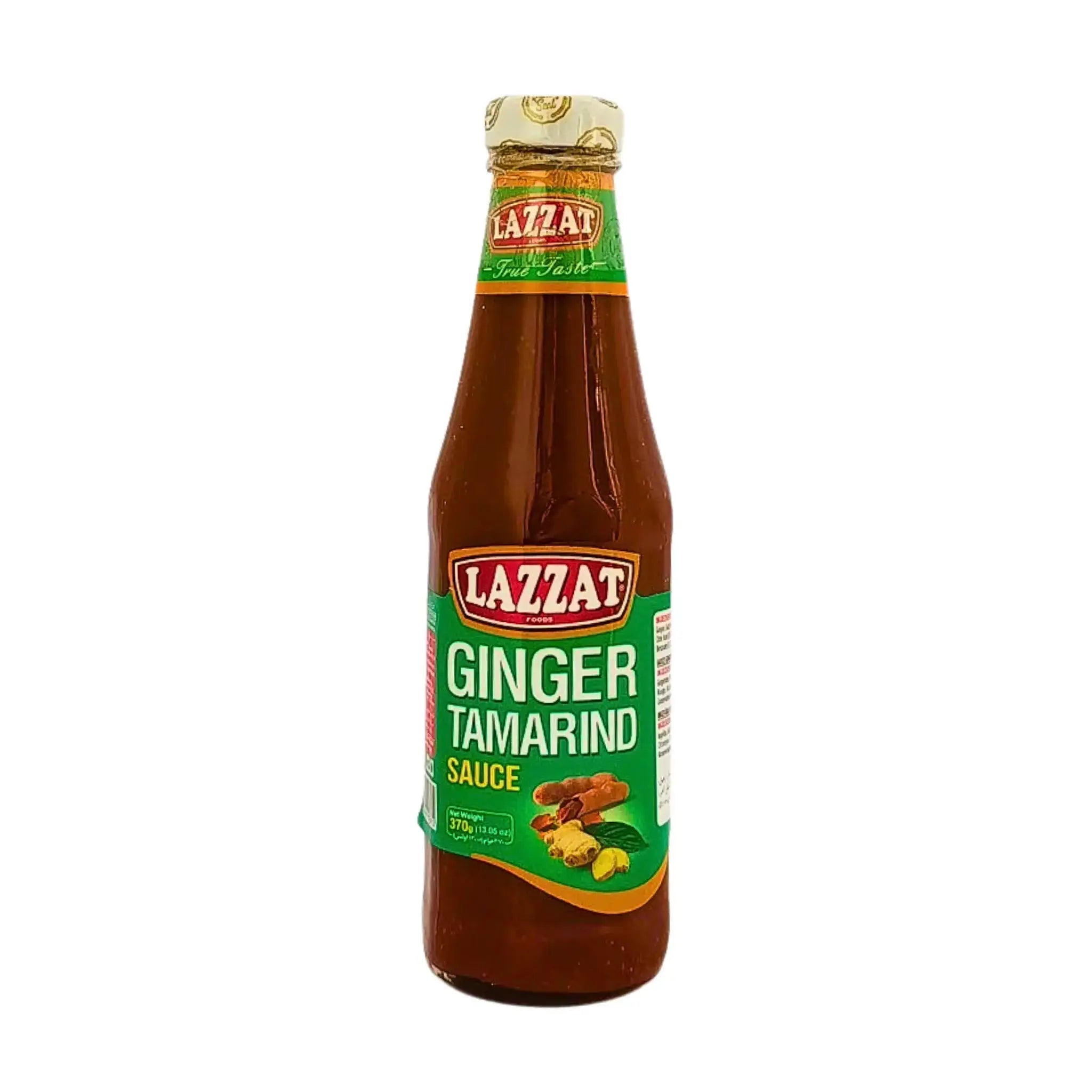 Flaska med Lazzat ingefära och tamarindsås, orientalisk smak, 370g.