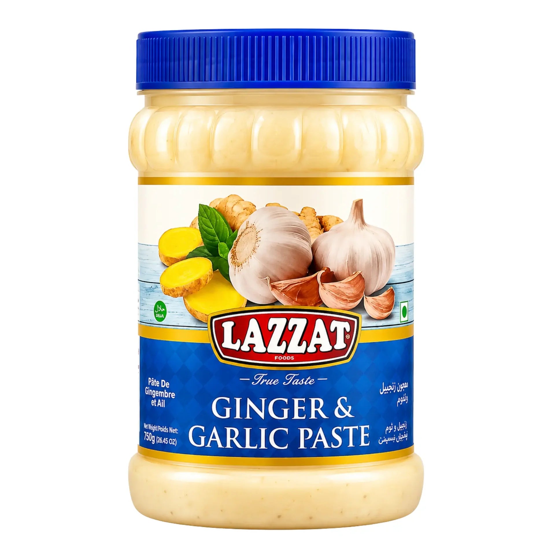 Lazzat Ginger Garlic (MIX) Paste 750g (Kort dato med garanti)