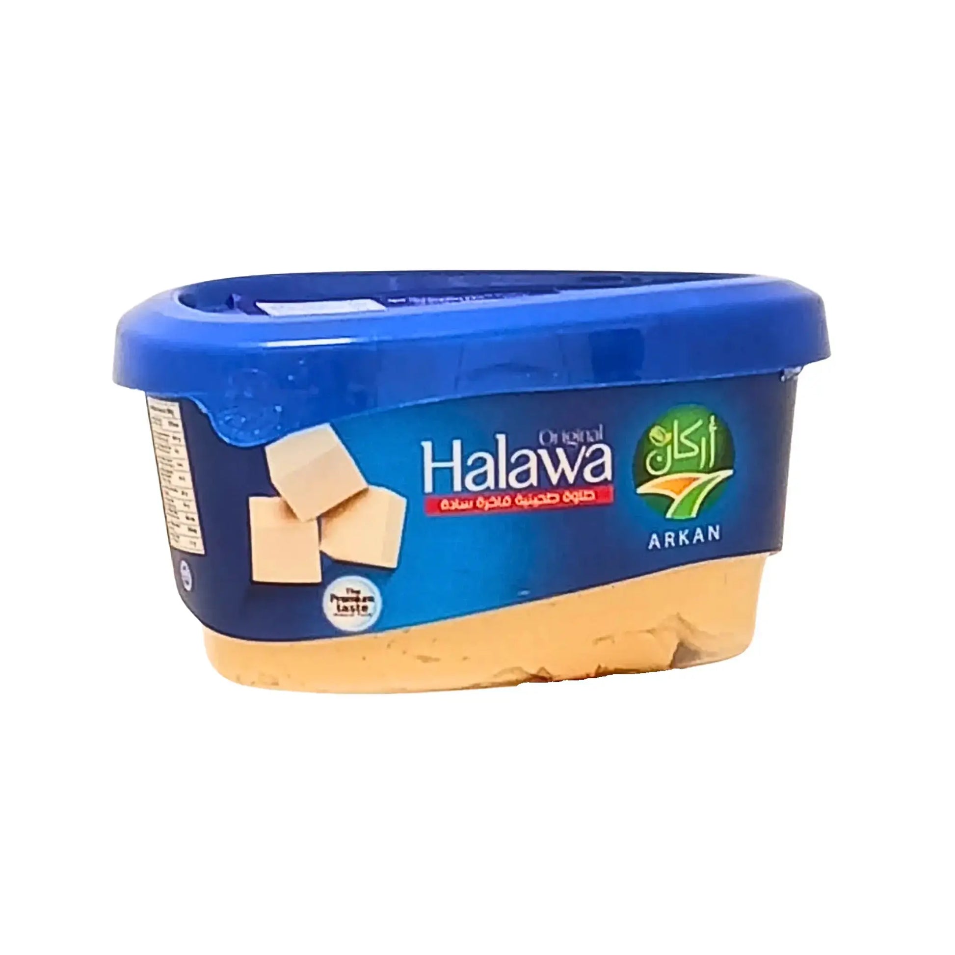 Halawa original i blå plastförpackning, orientalisk sesamgodis, 140g.